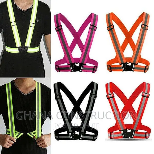 Adjustable Safety Reflective Vest Belt Stripe · Photo 1