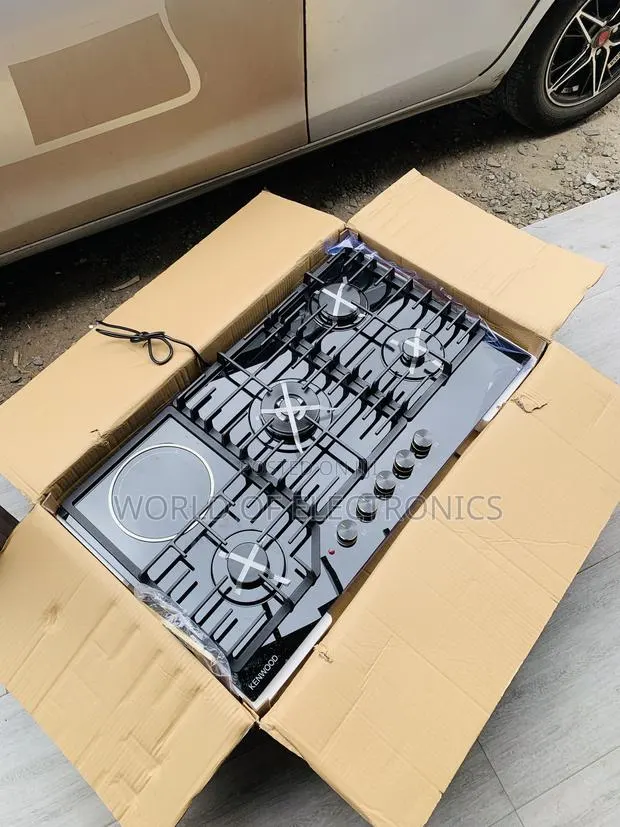 Lovely New Ken Wood 90cm 4+1 Ceramic Burner Gas Cooker Hob Built-In · Photo 1
