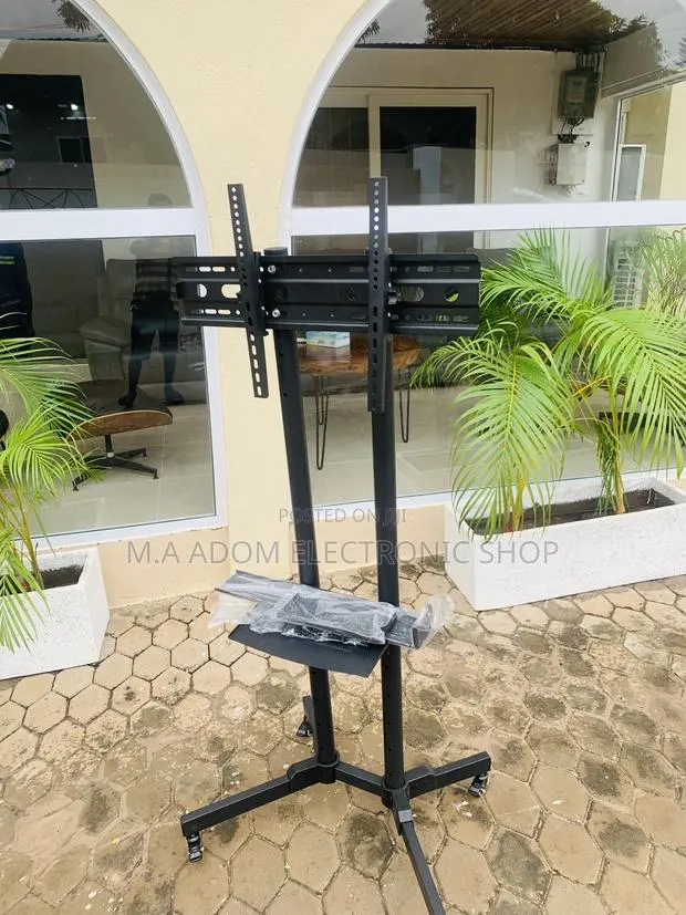 Mobile Tv Stand With Rolling Wheels DVD Self for Tv 32”-70 · Photo 1