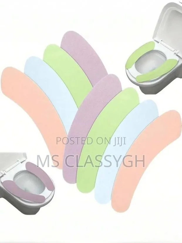 Reusable Warm Soft Toilet Seat Cushions Washable Paste Type 2pcs · Photo 1