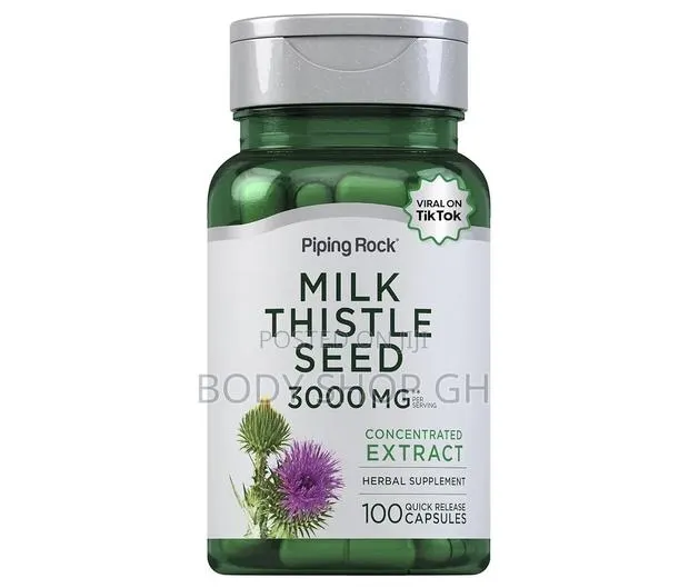 Piping Rock Milk Thistle Supplement | 100 Caps | Concentrated Extract · Photo 1