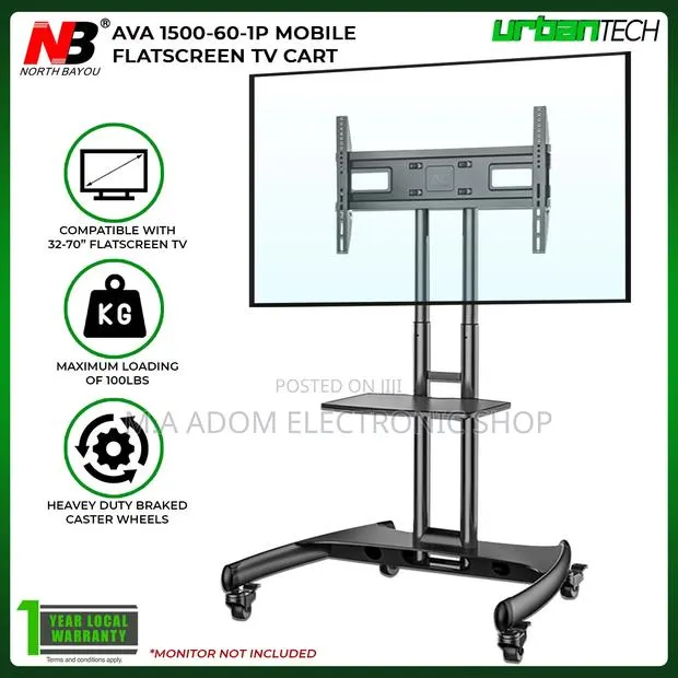Mobile Tv Stand for Heavy Duty TVS Between 32”-75” · Photo 1