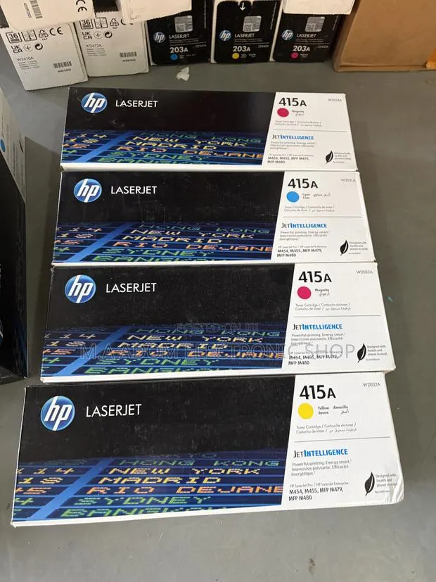 HP Toner W2031a, W2032a, W2033a (415a) Cyan Yellow Magenta · Photo 1