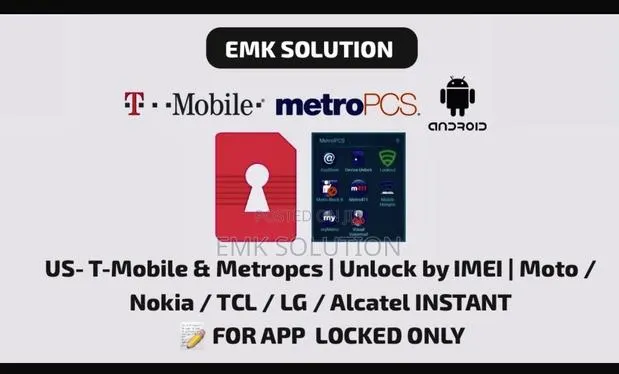 Us- T-Mobile Metropcs | Unlock by Imei | Moto/Nokia/TCL/Lg/Alcatel