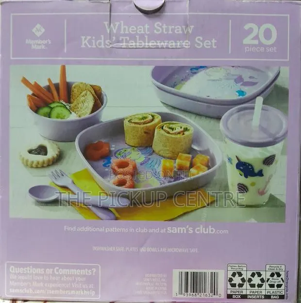 Member's Mark Wheat Straw Kids Tableware Set 20 Piece Set · Photo 1
