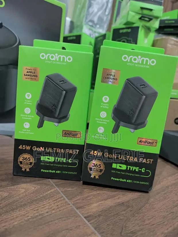 Oraimo Powergan 451 45w Gan Ultra Fast Wall Charger · Photo 1