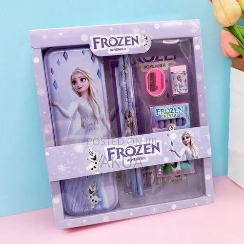 Girls' Cartoon 6-Piece Stationery Set Gift With Pencil Case · Photo 1