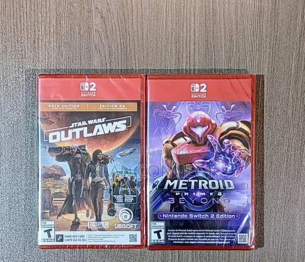 Nintendo Switch 2 Games Bundle – Star Wars Outlaws Metroid Prime 4 · Photo 1
