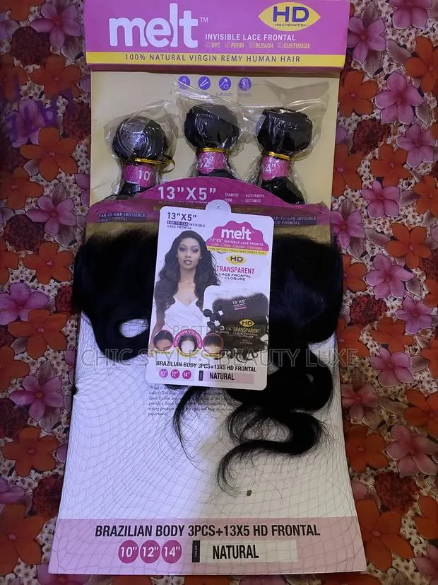 Natural Virgin Remy Human Hair Melt Brazilian Body 3pcs · Photo 1