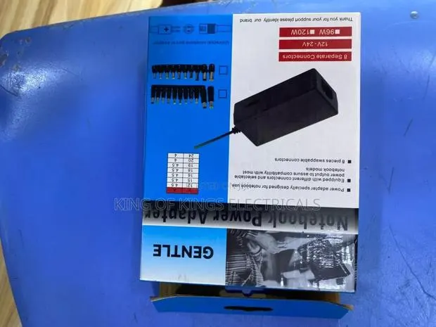 Gentle Universal Laptop Power Adapter – 96w/120w With 8 Connectors · Photo 1