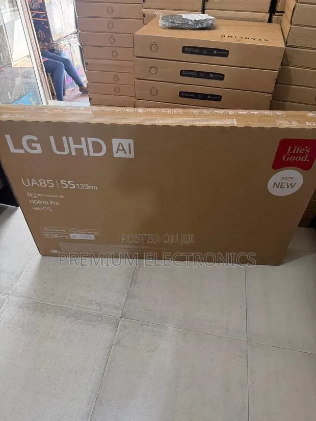 LG 55" Hdr10,Hlg, Ai Ua85 Smart TV Ai Remote 2025 Smart TV · Photo 1