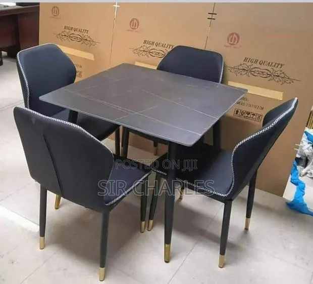 Marble Dining With 4 Chairs · Photo 1