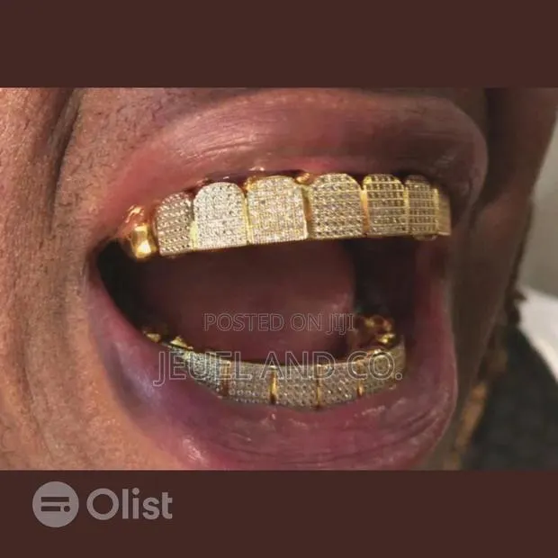 24k Iced Out Gold Grillz/Slugs · Photo 1
