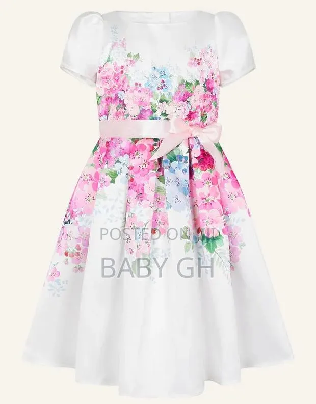 Moonsoon Baby Pink Princess Dress With a Bow for Kids · Photo 1