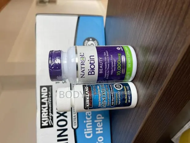 Kirkland Minoxidil PLUS Natrol Biotin Beard Booster Combo · Photo 1