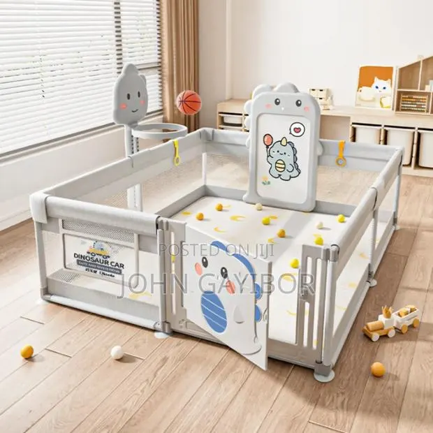 180*200cm Quality Baby Playpen With Plastic Door +Balls+Pull Ring+Bag · Photo 1