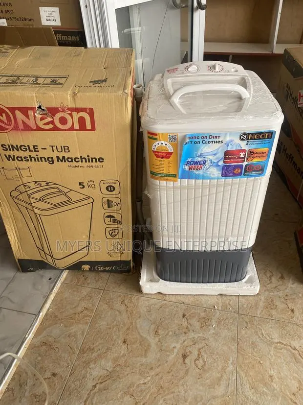 Portable 5kg Washing Machine-Neon Single Tub-Hostel Size · Photo 1