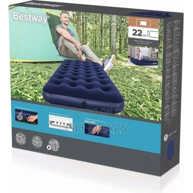 Portable Inflatable Airbed Mattress 1.88m X 99cm X 22cm With Free Pump · Photo 1