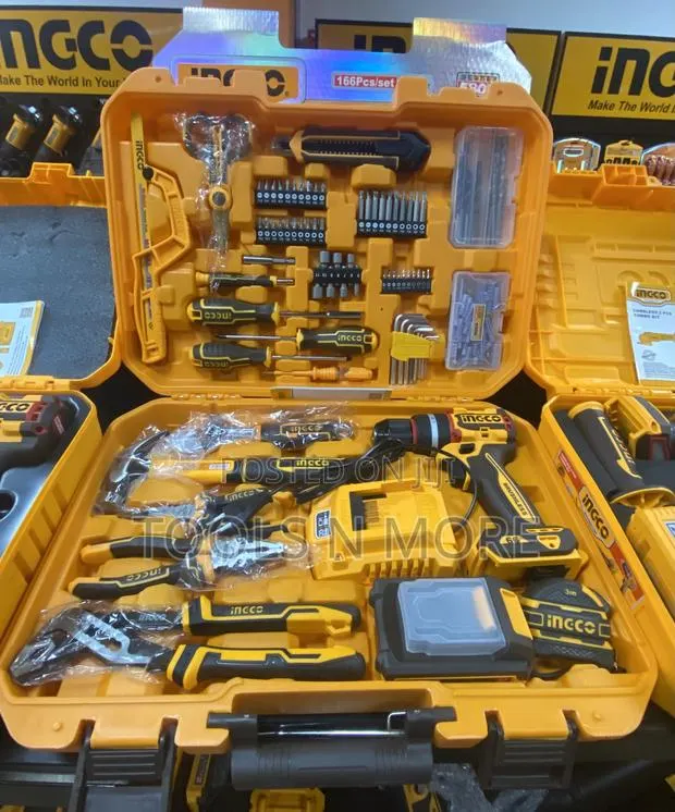 Ingco 20v Cordless Drill With Accessories Set · Photo 1