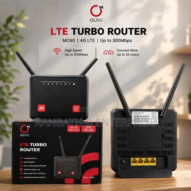 OLAX Mc60 4G LTE Router – Fast Reliable Internet · Photo 1