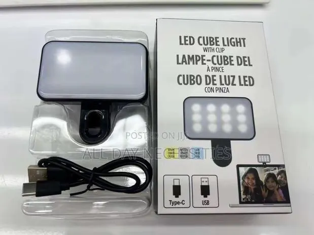 LED Cube Light With Clip – Bright, Portable & Convenient! · Photo 1