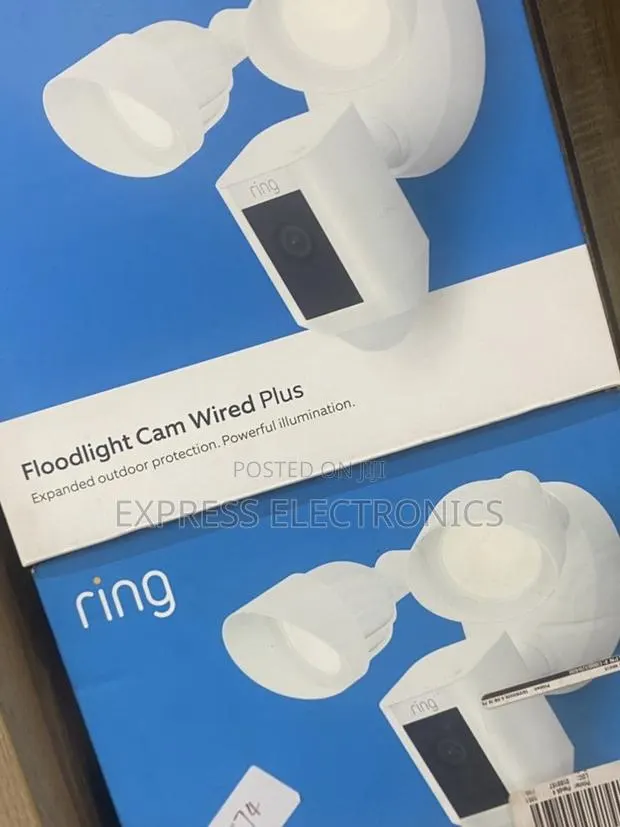 Hot Deals on Ring Outdoor Flood Light Cam Wired White · Photo 1