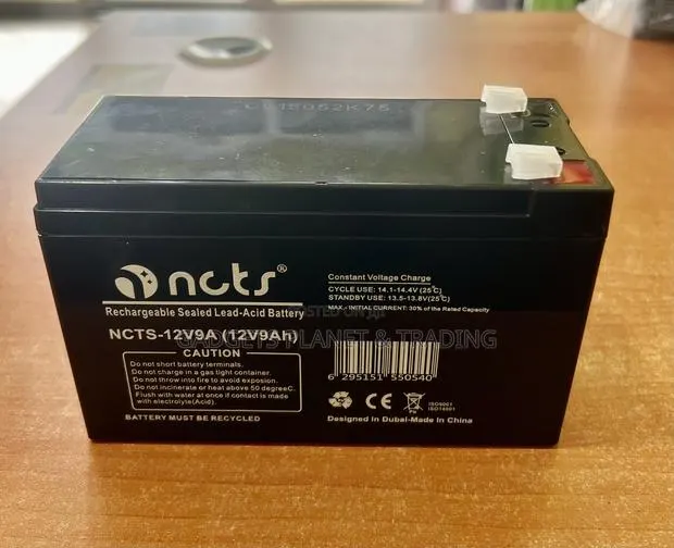 NCTS 12v 9h Sealed Lead-Acid 12v 9ah Rechargeable Battery for Ups Etc · Photo 1