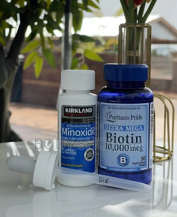 Hair and Hairline Regrowth Set- Kirkland Minoxidil + Biotin · Photo 1