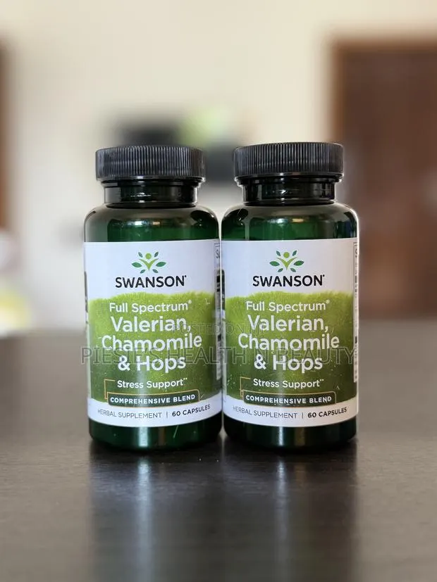 Swanson Full Spectrum Valerian, Chamomile Hops,60 Capsules · Photo 1