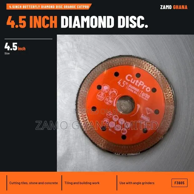 4.5Inch Butterfly Diamond Disc Orange Cutpro - F3605 · Photo 1