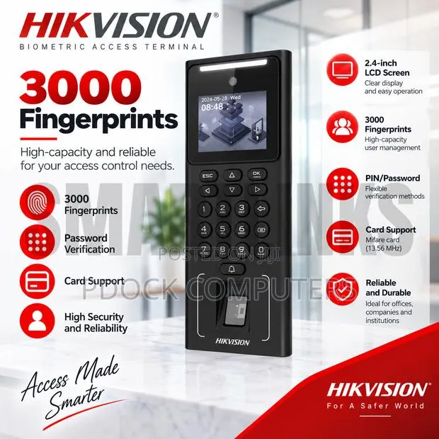 HIKVISION Face Recognition Terminal DS-K1T321MFWX-B · Photo 1