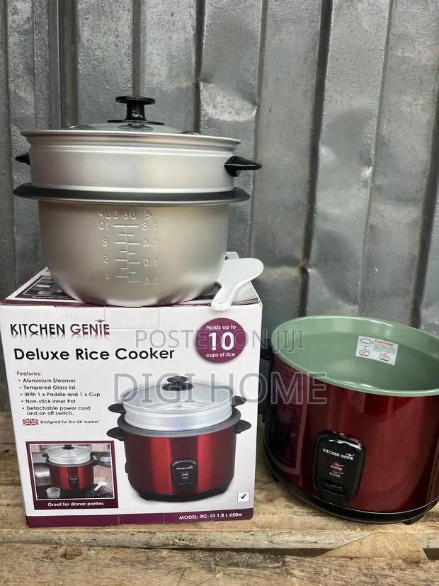 Kitchen Genie Deluxe Rice Cooker 10 Cups – 650W · Photo 1