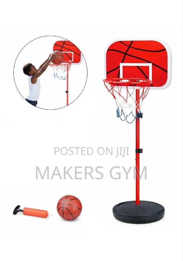 Kids Basketball Stand Set - Adjustable Basketball Hoop With Ball · Photo 1