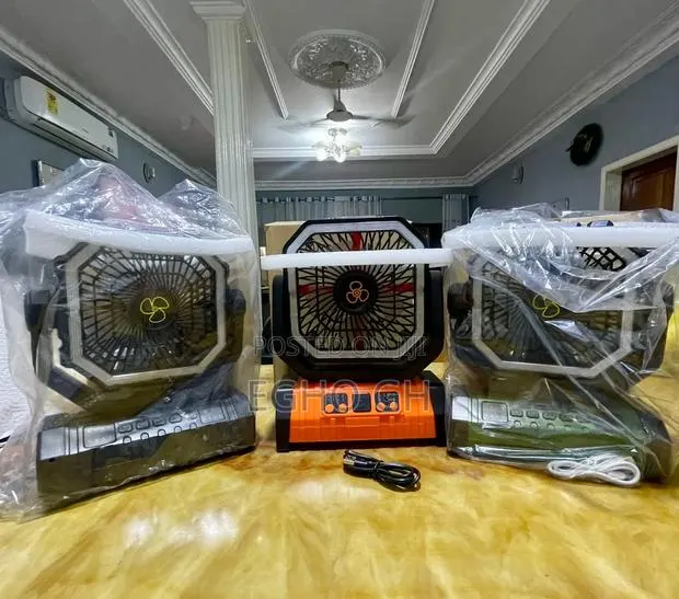 Chargeable Fans + Light · Photo 1