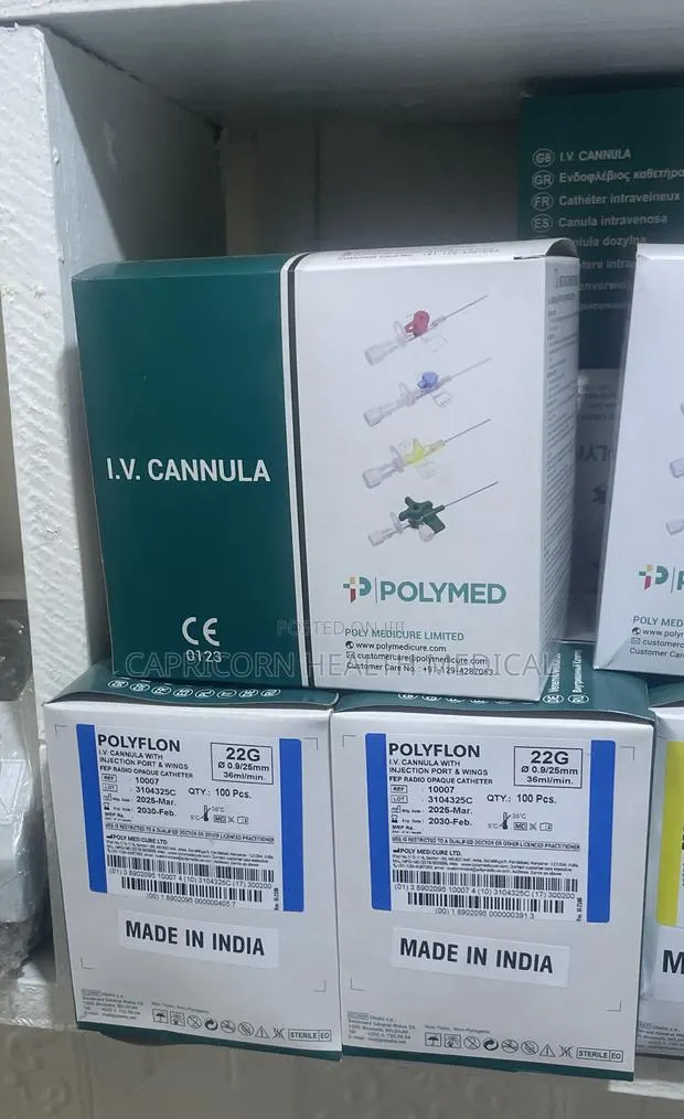 Iv Cannula Yellow/Blue/Pink/Green · Photo 1