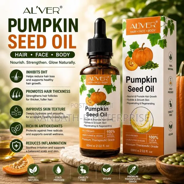 AL’IVER Pumpkin Seed Oil – Hair, Face Body · Photo 1