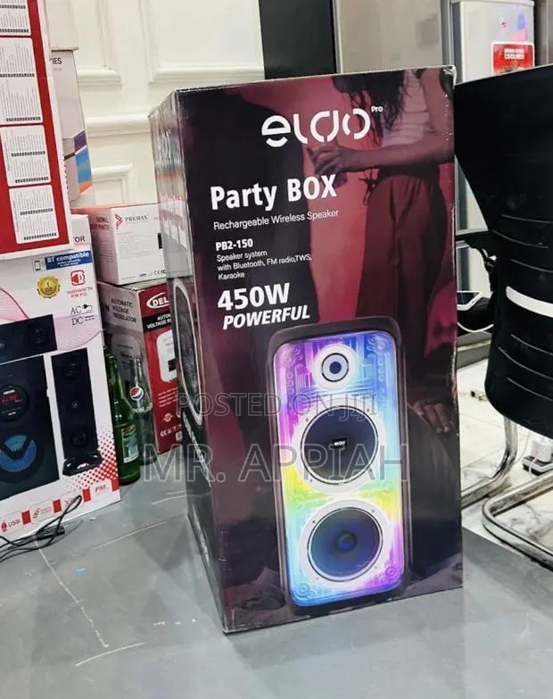 Order Original Eldo Pb2-150 Double 8" Party Box Wireless Speaker. · Photo 1