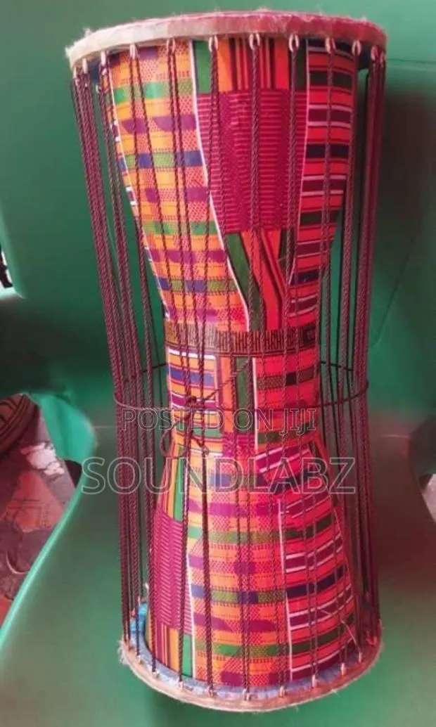 Dondo Talking Drum 7x15,African Talking Drum Curved Stick · Photo 1