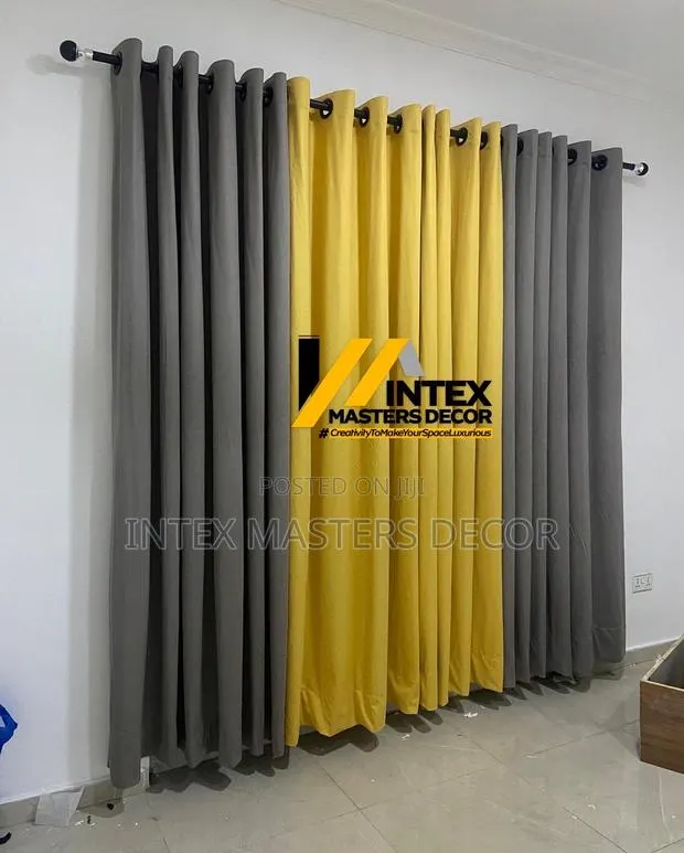 Grey and Yellow Curtains · Photo 1