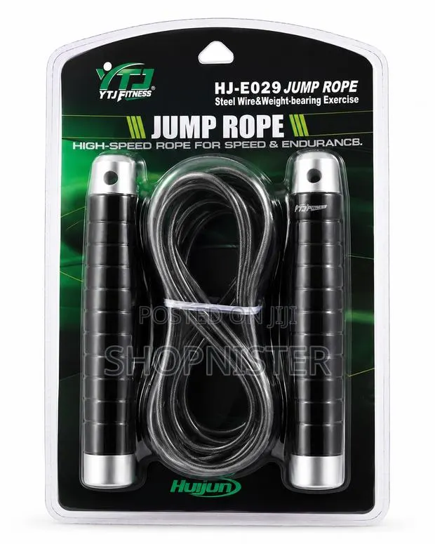 Adjustable Steel Wire Skipping Rope for Fitness, Cardio Weight Loss · Photo 1