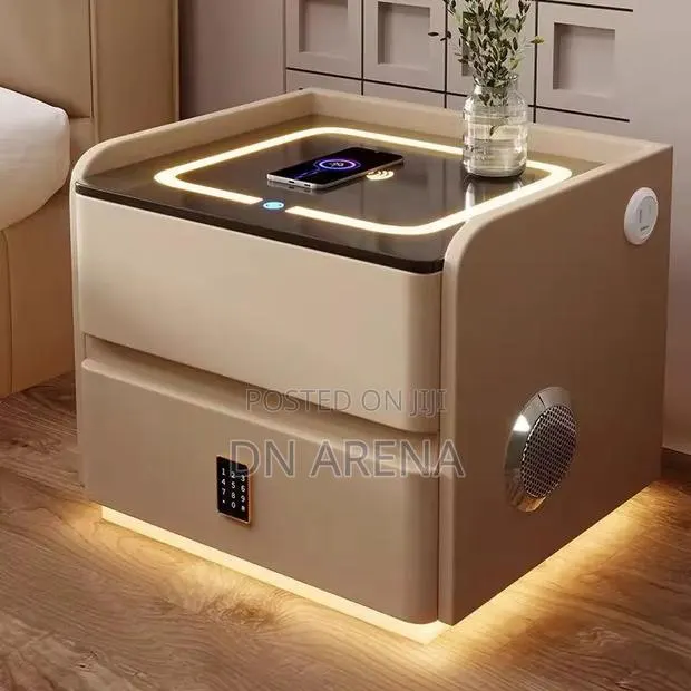 Bedside Table With Drawer Storage / Built-in Hidden Safe · Photo 1