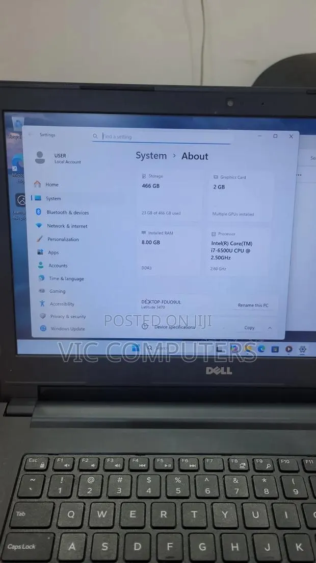 Laptop Dell Latitude 14 3470 8GB Nvidia HDD 500GB