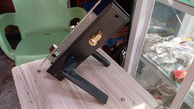 Quality Wooden Door Lock With Black Handle · Photo 1