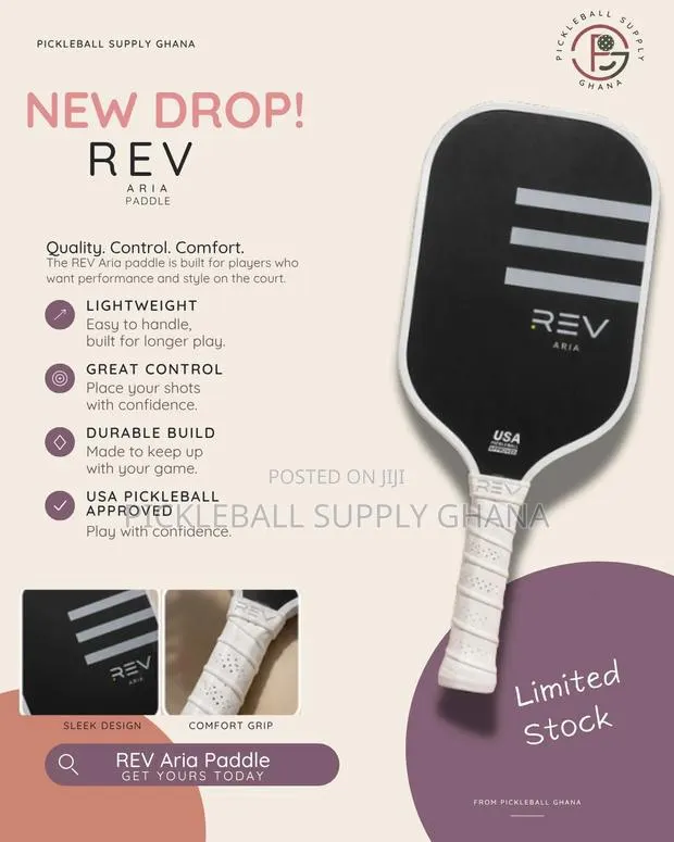 Rev Aria Pickleball Paddle – Premium Paddle | Pickleball Ghana · Photo 1