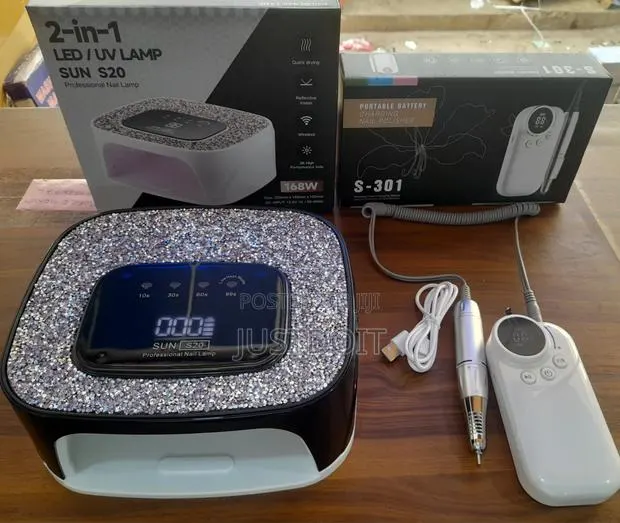 S20 Rechargeable Uv Lamp Nail Dryer + Nail Polish · Photo 1