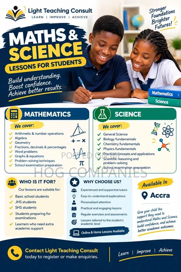 Mathematics Science Home Tutor | JHS SHS | Kasoa · Photo 1