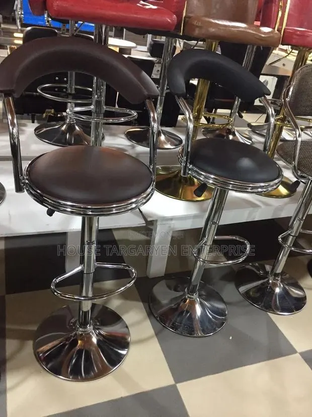 Modern Adjustable Bar Stools With Backrest · Photo 1