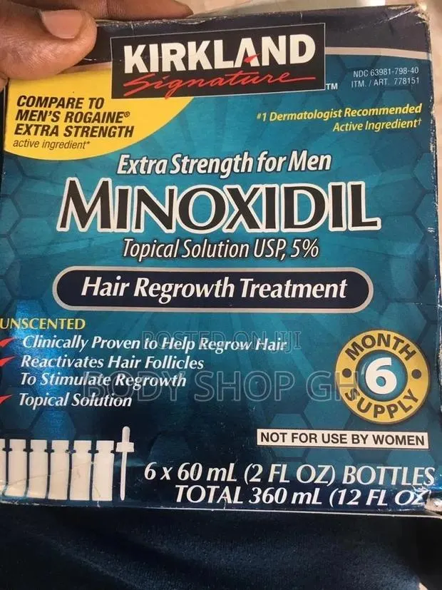 Kirkland Minoxidil Full Box (6 Bottles +Dropper) · Photo 1