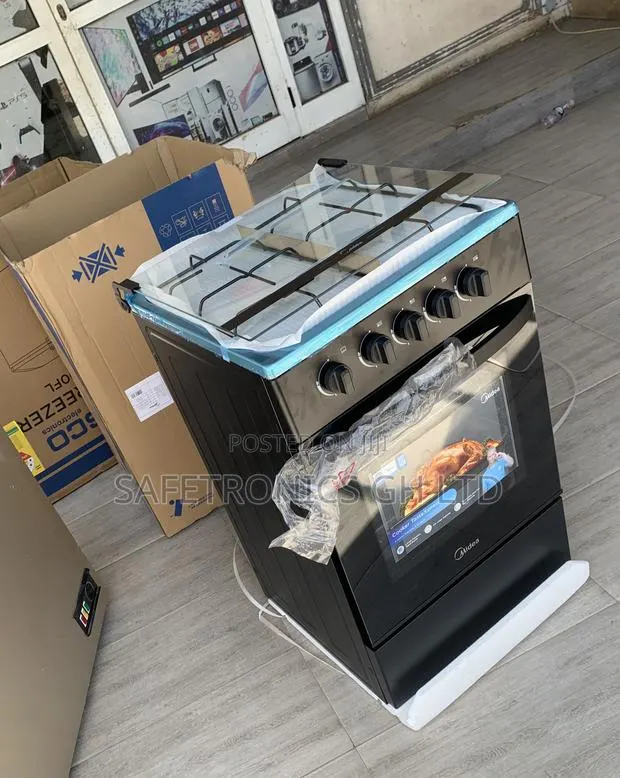Long Lasting 50x50 Black Midea 4-Burner Gas Cookers · Photo 1