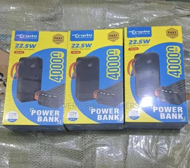 Triple Power Fast Charging Power Bank (4 in 1) · Photo 1